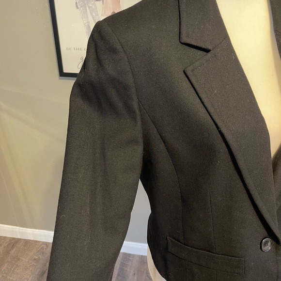 Pendleton Vintage Black Notched Collar Short Wool Jacket 12 - Picture 4 of 12